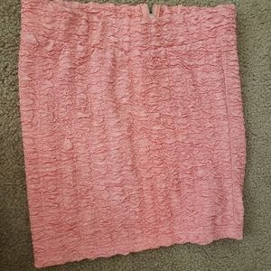 2B bebe salmon mini skirt